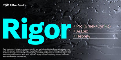 Rigor Font Poster 1
