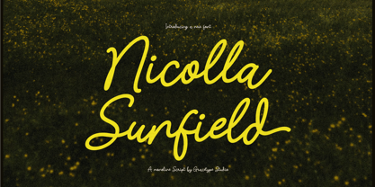 Nicolla Sunfield Font Poster 1