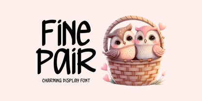 Fine Pair Font Poster 1