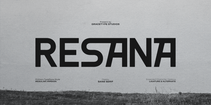Resana Font Poster 1