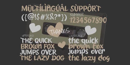 Fafu Mame Font Poster 2