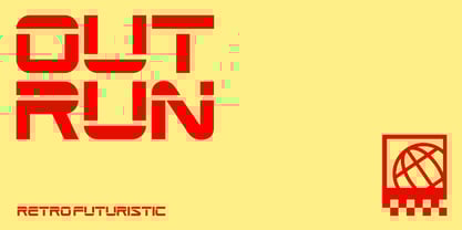 Outrun Font Poster 1