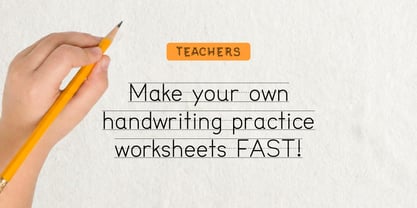 Little Writer Font Poster 4