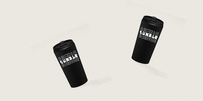 Plump Stacked Font Poster 6
