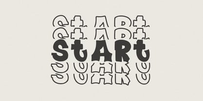 Plump Stacked Font Poster 3