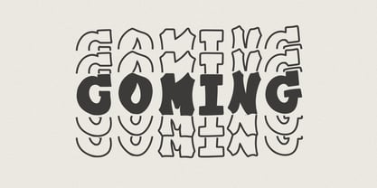 Plump Stacked Font Poster 8
