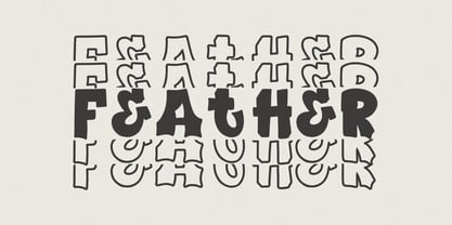 Plump Stacked Font Poster 2
