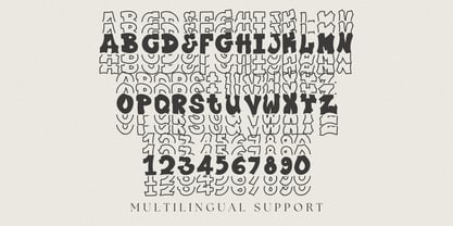 Plump Stacked Font Poster 9
