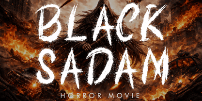 Death Shadow Font Poster 3