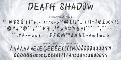 Death Shadow Font Poster 6