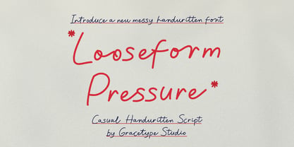 Looseform Pressure Font Poster 1