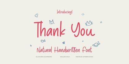 Pinky Doodle Font Poster 15