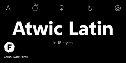 Atwic Latin Font Poster 1