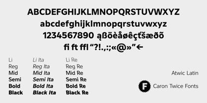 Atwic Latin Font Poster 15