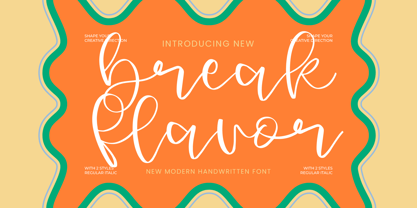 Break Flavor Font Poster 1