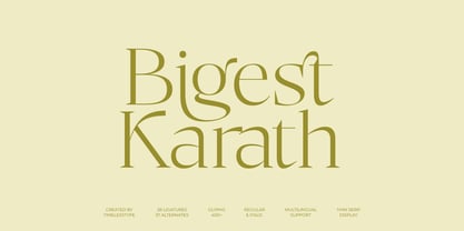 Bigest Karath Font Poster 1