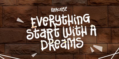Brackoz Font Poster 3