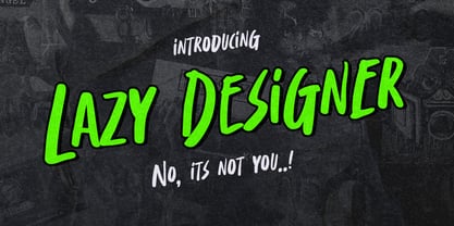 Lazy Designer Font Poster 1