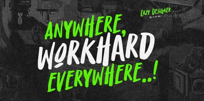 Lazy Designer Font Poster 6