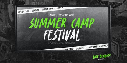 Lazy Designer Font Poster 9