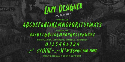 Lazy Designer Font Poster 7