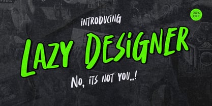 Lazy Designer Font Poster 2