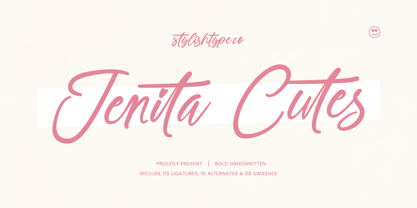 Jenita Cutes Font Poster 1