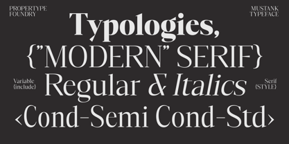 Mustank Serif Font Poster 4