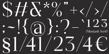 Mustank Serif Font Poster 10