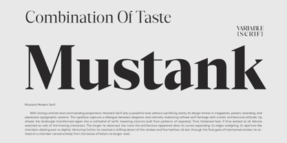 Mustank Serif Font Poster 1