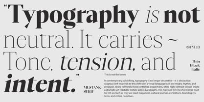Mustank Serif Font Poster 3