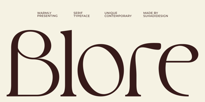 Blore Font Poster 1