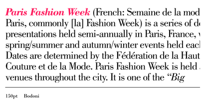 Bodoni Font Poster 3