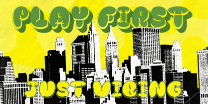 Bubble Wink Font Poster 2