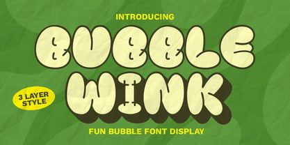 Bubble Wink Font Poster 1