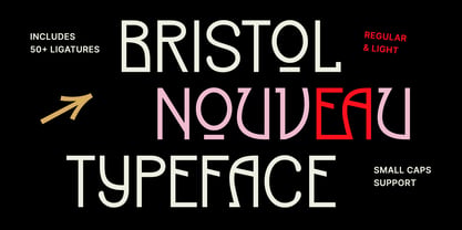 Bristol Nouveau Font Poster 1