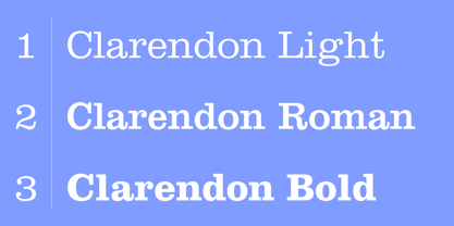Clarendon Font Poster 5