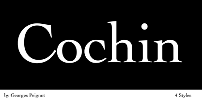 Cochin Font Poster 6