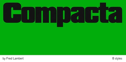 Compacta Font Poster 1