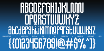 IT Nex Condense Font Poster 5