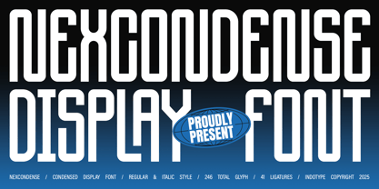 IT Nex Condense Font Poster 1