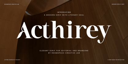 Acthirey Font Poster 1