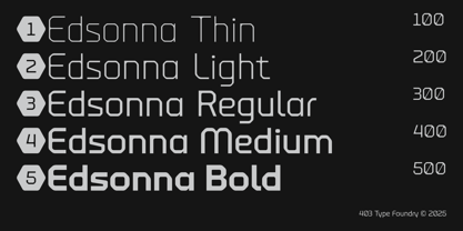 403 Edsonna Font Poster 3