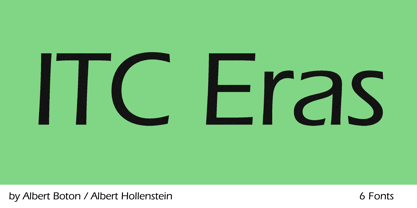 ITC Eras Font Poster 1