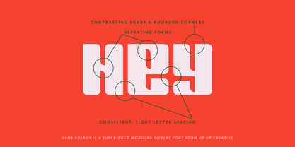Same Energy Font Poster 6