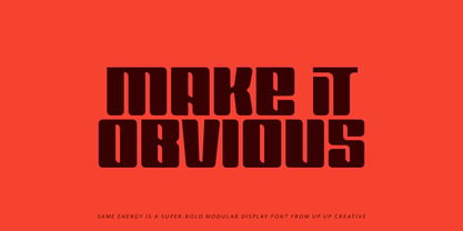 Same Energy Font Poster 2