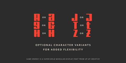 Same Energy Font Poster 15