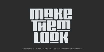 Same Energy Font Poster 8