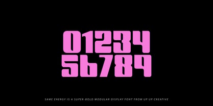 Same Energy Font Poster 9