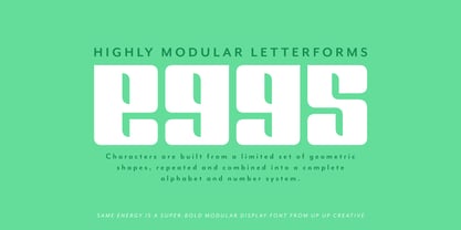 Same Energy Font Poster 3